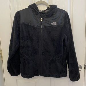 Girls XL North Face Black Fleece Jacket